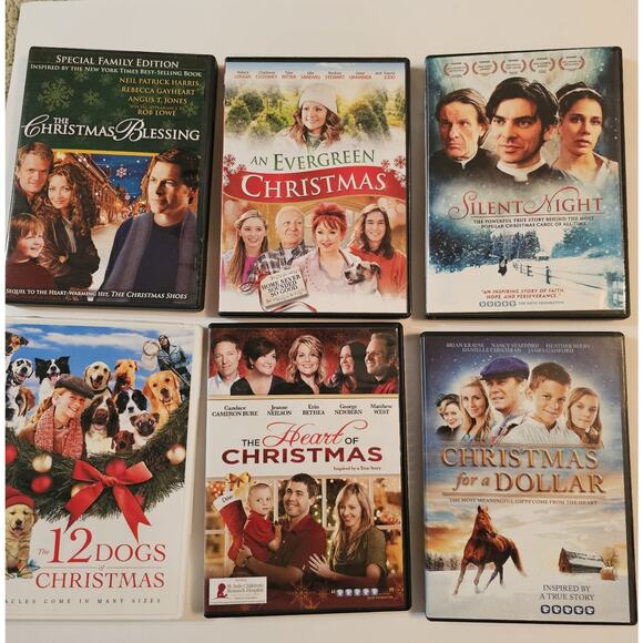 Christmas DVDs Lot Of 14 Family Oriented Classics Love Children Inspirational - Picture 1 of 9